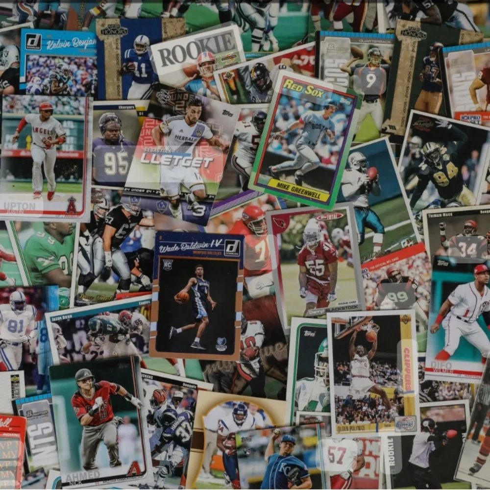 More! lbs of Sports trading cards, football, basketball , etc. all cased cards! - Picture 5 of 6